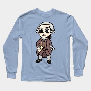 Chibi John Hancock (Large Print) Long Sleeve T-Shirt